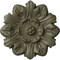 Ekena Millwork Emery Leaf Ceiling Medallion, Hand-Painted Spartan Stone, 7 5/8"OD x 1"P CM07EMSSF - alternate 1